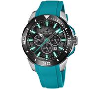 Festina F20642/3 Men's Chrono Bike Turquoise Rubber Strap Watch