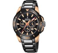 Festina F20645/1 Men's Chrono Bike Black Steel Bracelet Watch