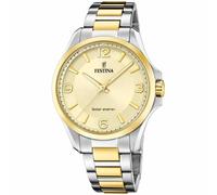 Festina F20657/2 Men's Solar Energy Two Tone Stainless Steel Watch
