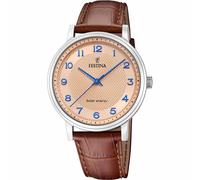 Festina F20660/2 Men's Solar Energy Brown Strap Wristwatch