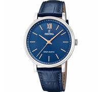 Festina F20660/4 Men's Solar Energy Leather Strap Watch