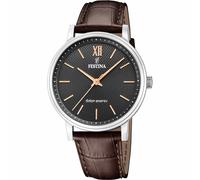 Festina F20660/6 Men's Solar Energy Leather Strap Watch