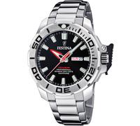 Festina F20665/4 Wristwatch Diver 46mm Divers Watch Quartz Unisex Black Silve...