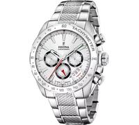 Festina F20668/1 Wristwatch Timeless Chronograph 45mm 10ATM Quartz Unisex Silver