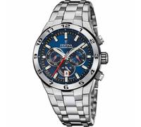 Festina F20670/1 Men's Blue Chrono Bike Steel Bracelet Watch