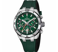 Festina F20671/2 Men's Green Chrono Bike Rubber Strap Watch