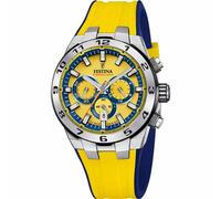 Festina F20671/4 Men's Yellow Chrono Bike Rubber Strap Watch