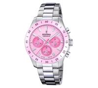 Festina Ladies Watch Chronograph Steel/Pink Chrono F20693/2