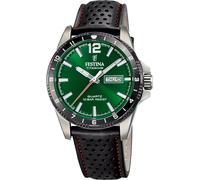 Festina F20699/3 Wristwatch Quartz Titanium 43mm 10ATM Unisex Green Silver