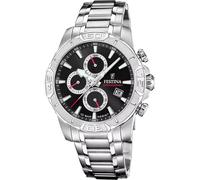 Festina F20704/6 Timeless Chronograph 45mm 10ATM Quartz Unisex Black Silver