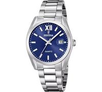 Festina F20707/7 Wristwatch Quartz 40mm 5ATM Unisex Blue Silver Link strap