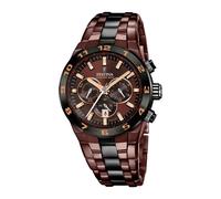 Festina Men's Chrono Bike Special Edition 44.5mm Brown Dial/Brown PVD Stainless Steel Bracelet F20708/1