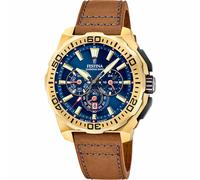 Festina F20728/1 Men's Chrono Bike Leather Strap Wristwatch