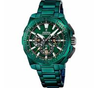Festina Chrono Bike 2025 Special Edition (45.5mm) Green Dial/Green PVD Stainless Steel Bracelet F20730/1