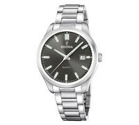 Festina F20736/5 Acero Clasico Men's Watch - Black Dial, Steel Bracelet, 42mm