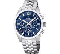Festina F20742/1 Timeless Chronograph 44mm 10ATM Quartz Unisex Blue Silver Li...