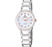 Festina F20752/8 Ceramic 31mm 5ATM Quartz Unisex Mother of pearl Silver, White