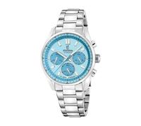 Festina Unisex Boyfriend Chronograph Watch Steel/Azure Blue F20753/2