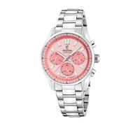 Festina Boyfriend Chronograph Steel Salmon Watch F20753/4