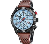 Festina Herren Analog Quarz Uhr mit Leder Armband