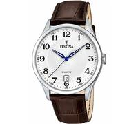 Festina Herren Analog Quarz Uhr mit Leder Armband