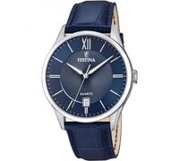 Festina Herren Analog Quarz Uhr mit Leder Armband