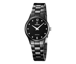 Festina Ladies Black 30mm Ceramic Dress Watch F20751-7