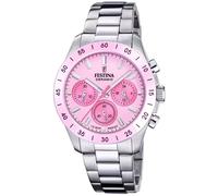 Festina Ladies Watch Chronograph Steel/Pink Chrono F20693/2