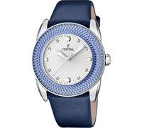 Festina Ladies Watch F16591/8 Special Prices 316L Stainless Steel Case Silver Tone Rubber Strap