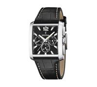 Festina F20636/4 Men's Chronograph Black Leather Strap Watch