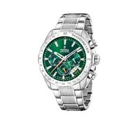 Festina Mens Chronograph (44.5mm) Green Dial/Stainless Steel Strap F20668/3