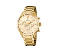 Festina Mens Gold PVD-Plated Chronograph Watch with Steel Bracelet F20633/4