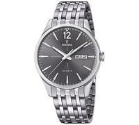 Festina Mens Quartz Watch, Analogue Classic Display and Stainless Steel Strap F20204/2