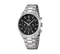 Festina Men's Quartz Watch with Black Dial Chronograph Display and Silver Stainless Steel Bracelet F16820/4