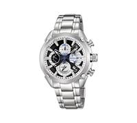 Festina Men's Quartz Watch with Black Dial Chronograph Display and Silver Stainless Steel Bracelet F6822/3
