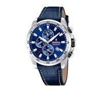 Festina Mens Stainless Steel Chronograph Watch with Leather Strap F20692/2