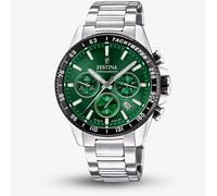 Festina Chrono F20560/4 - Man - 45 mm - Analogue - Quartz - Mineral Glass Green 22 mm