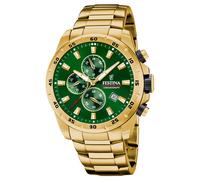 Festina Men's Watch Chronograph Gold/Green Chrono F20541/3