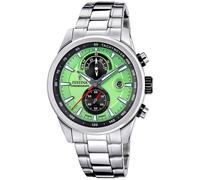 Festina Men's Watch Chronograph Steel/Light Green Chrono F20694/3