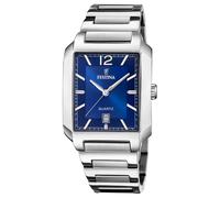 Festina Men's Watch Rectangular Steel/Blue F20677/3