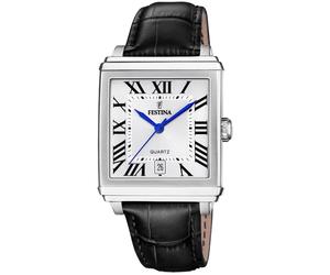 Festina On The Square F20681/1 - Unisex - 34 mm - Analogue - Quartz - Mineral Glass White 21 mm