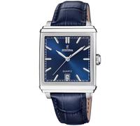 Festina On The Square F20681/5 - Unisex - 34 mm - Analogue - Quartz - Mineral Glass Blue 21 mm
