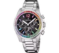 Festina Rainbow Chronograph Black Dial Quartz 100M Women's Ladies Watch F20606-3