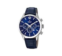 Festina F20542/2 Men's Chronograph Blue Leather Strap Watch