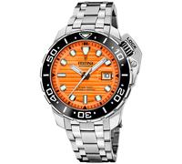 Festina Swiss Made COSC Automatic F20043/3 - Man - 47 mm - Analogue - Automatic - Sapphire Glass Orange 22 mm