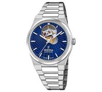 Festina Swiss Made Rivé Open Heart Automatic (35mm) Blue Dial/Stainless Steel Bracelet F20054/5