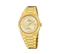 Festina Swiss Made Mens Gold PVD-Plated Watch with Steel Bracelet F20038/2