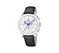 Festina Swiss Made Mens Steel Chronograph Watch with Leather Strap F20094/2