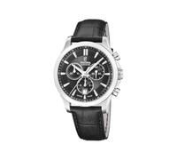 Festina Swiss Made Mens Steel Chronograph Watch with Leather Strap F20094/5