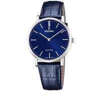 Festina Swiss Made Mens Steel Watch with Leather Strap F20012/3